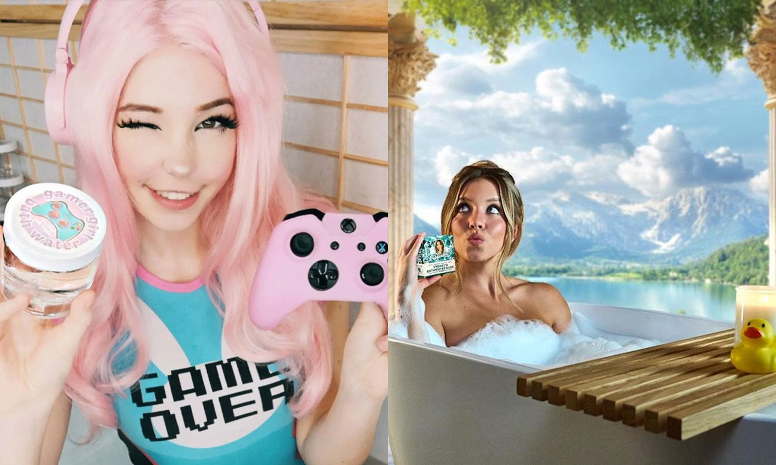 Belle Delphine and Sydney Sweeney