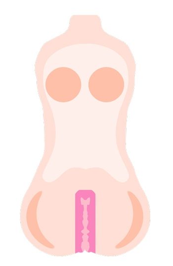 Layers of an onahip sex toy for men