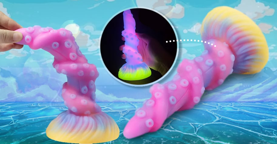 Glowing Fantasy Tentacle Dildo onahole